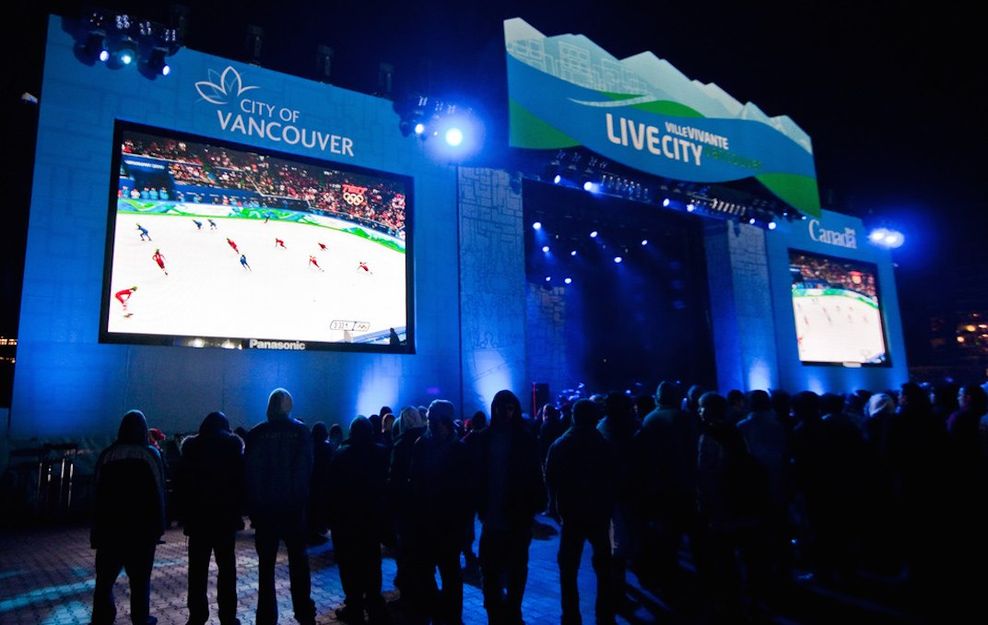 Vive la ciudad de los Juegos Olímpicos de Yaletown 2010