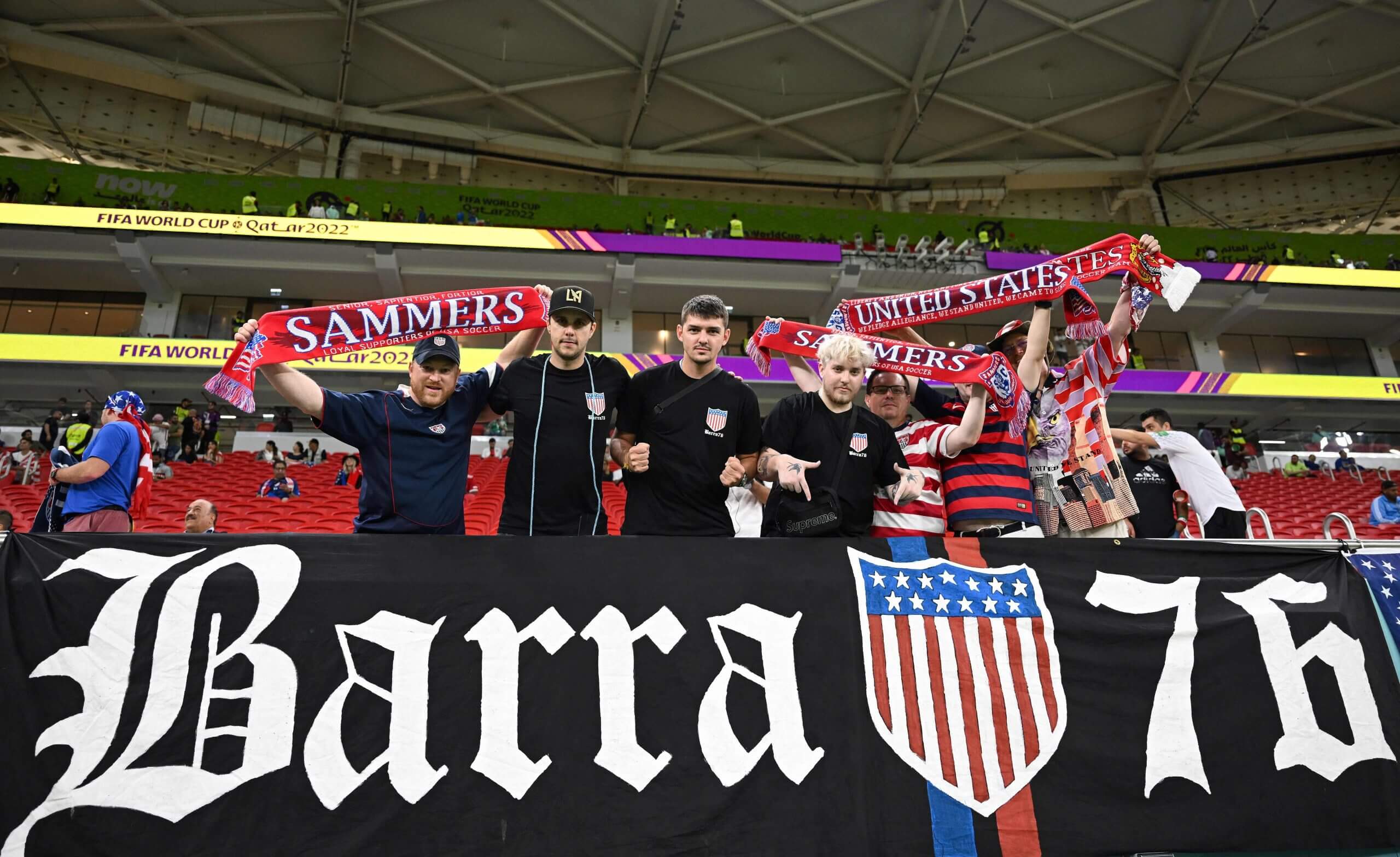 Fanáticos de los grupos de fanáticos oficiales del Mundial de Estados Unidos 2022
